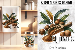 Kitchen Spices Stickers, Botanical Herbs and Spices PNG Product Image 1