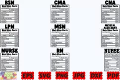 Nutrition Facts SVG | Nurse SVG | Nurse Life SVG | Nursing Product Image 3