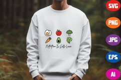 Nutrition Is Self-Love SVG, Self Care Sweater PNG Product Image 3