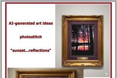 Machine embroidery photostitch sunset reflection nature set Product Image 4