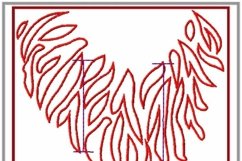 Digital machine embroidery design applique. Product Image 7