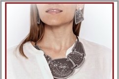 In the hoop Embroidery design Boho style necklace Dandelion. Product Image 9