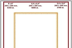 ITH embroidery design kerchiefs with and without a pattern. Product Image 4