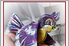ITH Bird Ornament Applique Machine Embroidery for Christmas Product Image 2
