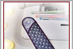 ITH Quilted Pen Case Snowy Christmas Embroidery Design Product Image 3