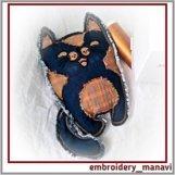 Toy in the hoop Cat. 2 hoops. Machine embroidery design. Product Image 7