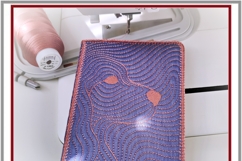 Regal Spaniel In-The-Hoop Embroidered Book Cover Design ITH Product Image 2