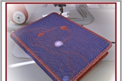 Regal Spaniel In-The-Hoop Embroidered Book Cover Design ITH Product Image 3