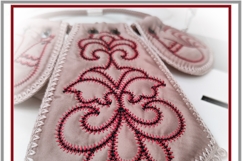 In The Hoop Folk Style Quilted Chest Ornament with FSL Product Image 4