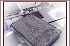 In The Hoop Cover for Book Notebook with quilt Eiffel Tower Product Image 3