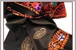 Digital machine embroidery design Light pattern paisley. Product Image 2