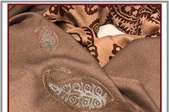 Digital machine embroidery design Light pattern paisley. Product Image 4