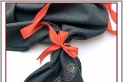 Digital machine embroidery design Light pattern paisley. Product Image 8