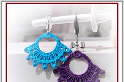 ITH lace earrings FSL embroidery whimsical gift project Product Image 3