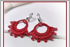 ITH lace earrings FSL embroidery whimsical gift project Product Image 4
