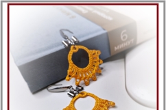 ITH lace earrings FSL embroidery whimsical gift project Product Image 5