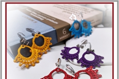 ITH lace earrings FSL embroidery whimsical gift project Product Image 6