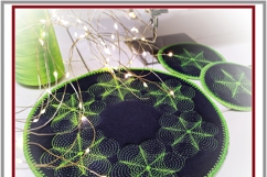 Quilted In The Hoop Mug Rug &amp; Placemat Cozy Embroidery Set Product Image 3