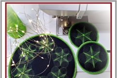 Quilted In The Hoop Mug Rug &amp; Placemat Cozy Embroidery Set Product Image 5