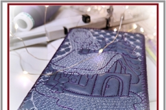 ITH Quilted Book Cover Winter&#039;s Tale Embroidery Design Product Image 5