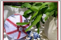 In the hoop ball Machine Embroidery Design. 1 part. Product Image 4