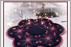 ITH Quilted Mug Rug &amp; Placemat Floral Embroidery Set Product Image 2