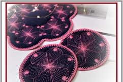 ITH Quilted Mug Rug &amp; Placemat Floral Embroidery Set Product Image 4