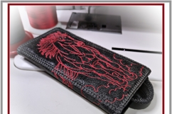 Horse symbol ITH smartphone cover embroidery design Product Image 2