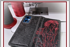 Horse symbol ITH smartphone cover embroidery design Product Image 4