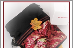 ITH Foldable Bag Autumn Leaves Quilting &amp; Photostitch Design Product Image 6