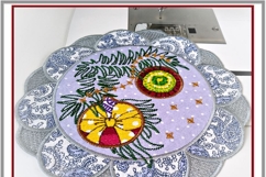 Christmas Napkin FSL Applique In-the-Hoop Embroidery Design Product Image 3