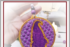 Christmas Gnome Ornament In the Hoop Embroidery Design 4x4 Product Image 2