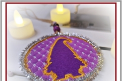 Christmas Gnome Ornament In the Hoop Embroidery Design 4x4 Product Image 3