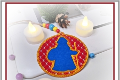 Grandfather Frost ITH Ornament Christmas Embroidery Design Product Image 3
