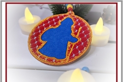 Grandfather Frost ITH Ornament Christmas Embroidery Design Product Image 4