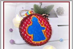 Grandfather Frost ITH Ornament Christmas Embroidery Design Product Image 5