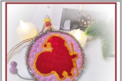 Santa Claus ITH Ornament Christmas Embroidery Design for 4x4 Product Image 5
