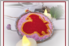 Santa Claus ITH Ornament Christmas Embroidery Design for 4x4 Product Image 6