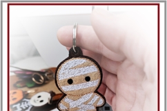 Little Mummy Halloween In The Hoop Embroidery Tag Design Product Image 5