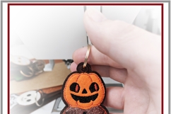 Pumpkin Grin Halloween ITH Felt Charm In the Hoop Embroidery Product Image 4