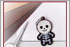 Bonesy Boo Halloween ITH Felt Skeleton Charm In the Hoop Product Image 2