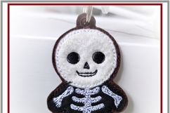 Bonesy Boo Halloween ITH Felt Skeleton Charm In the Hoop Product Image 5