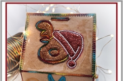 ITH Gift Box Santa Reindeer Applique Merry Christmas Embroid Product Image 3