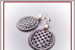 Embroidery Design FSL jewelry quirky earrings or pendant Product Image 4