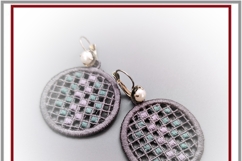 Embroidery Design FSL jewelry quirky earrings or pendant Product Image 5