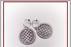 Embroidery Design FSL jewelry quirky earrings or pendant Product Image 6