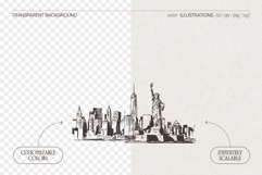New York City Skyline Sketches Product Image 2