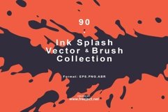 90 Ink Splash Collection EPS,ABR,PNG Product Image 1