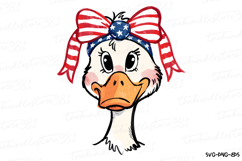 America Duck Svg Design | 4th of july svg | Shirt Svg Product Image 2