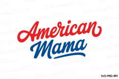 American Mama Svg Design | 4th of july svg | Shirt Svg Product Image 2